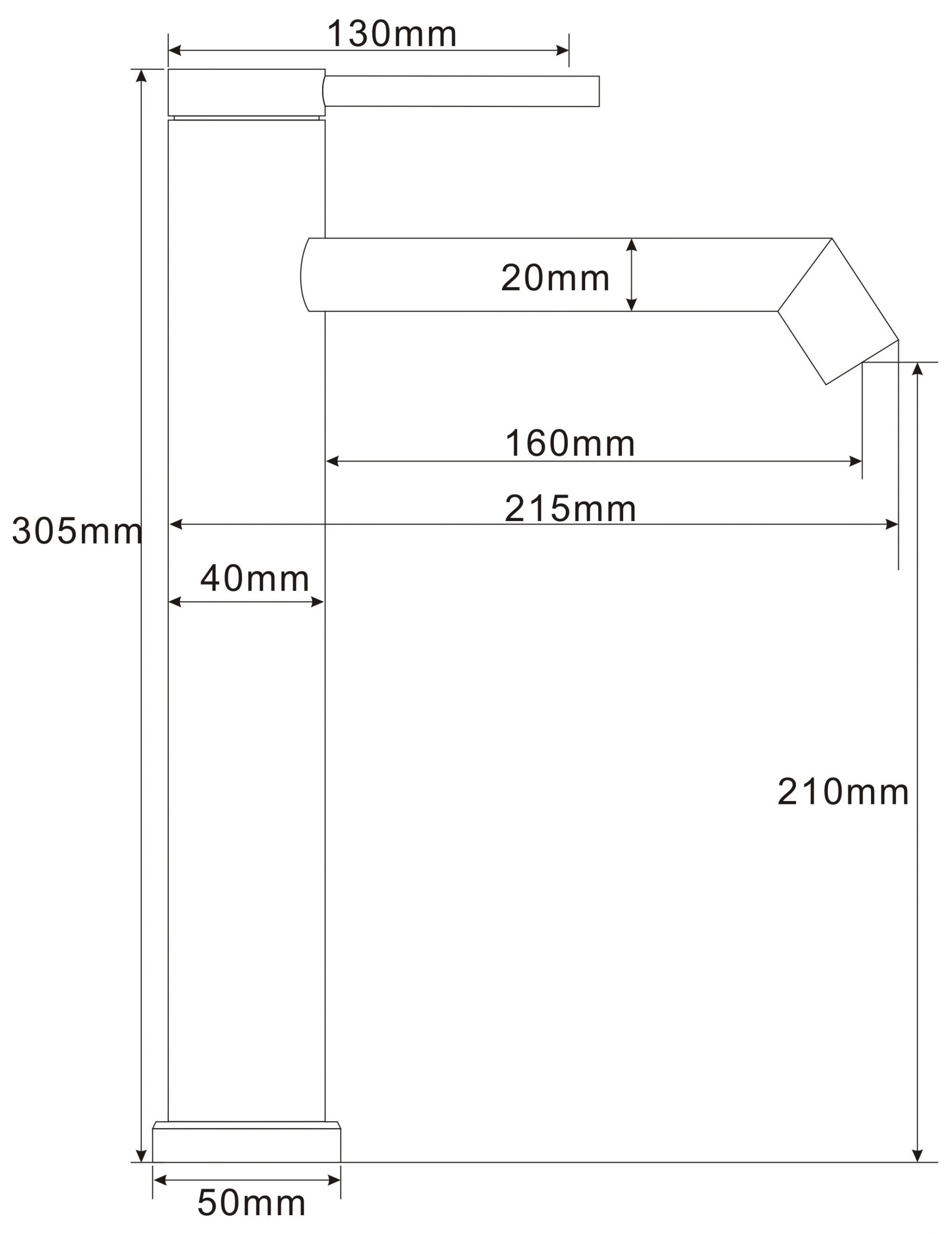 Tall Mixer Tap - Boshsini